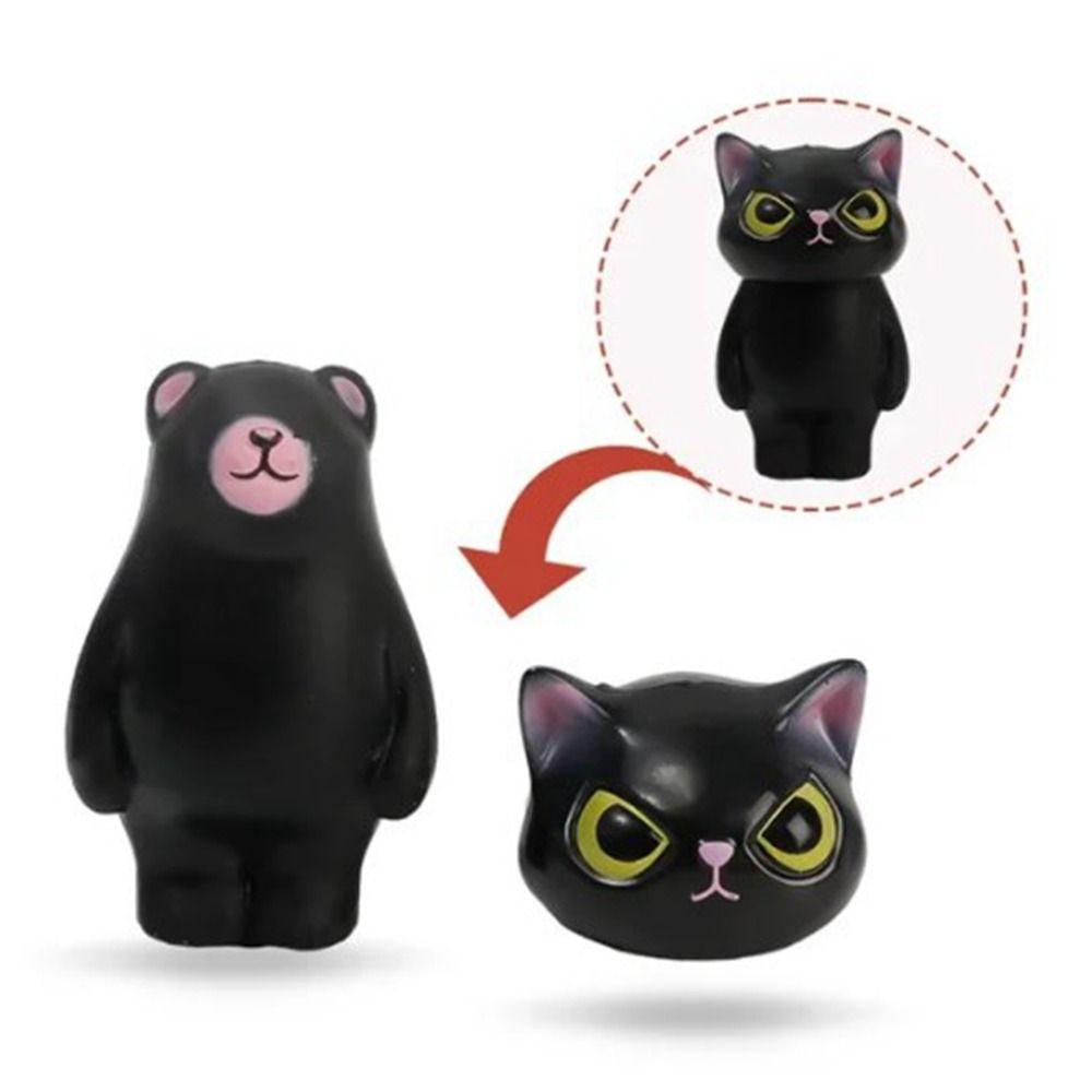 6 Masquerade Cat Animal Posing As A Costume Head Suit Dressed Shiba Inu Guinea Pig Hand Creative Cartoon Decoration Toys