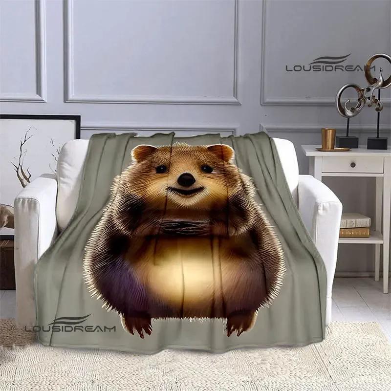 The Capybara Club Anime Blanket Picnic Blanket Vintage Blanket Home Travel Birthday Gift Bed Blanket Thin Blanket
