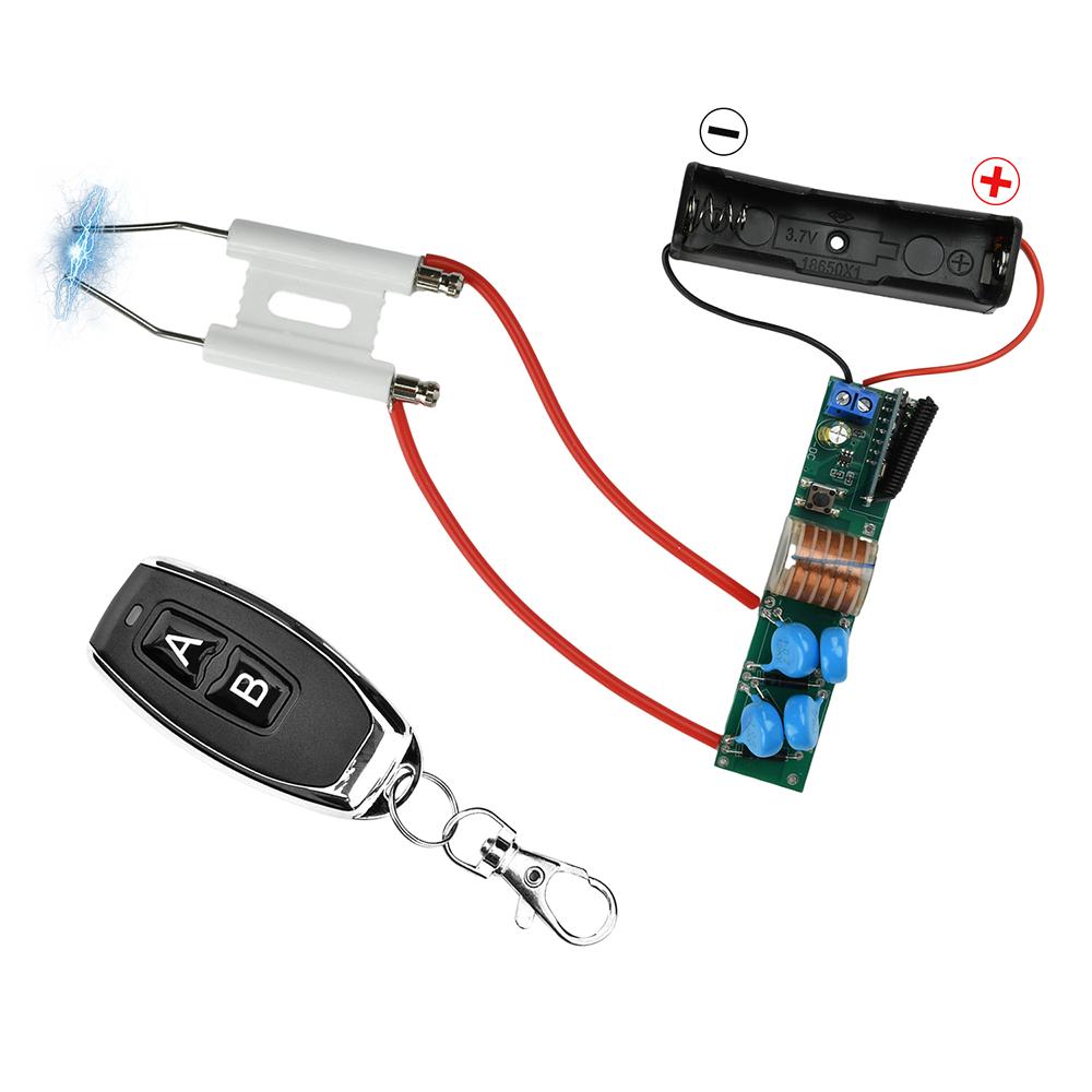 

Remote Control Ignition Module DC 3.7V 25KV High Voltage Arc Discharge 16-20mm for Science Experiments Long-Distance Control