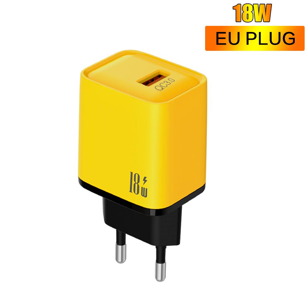 18W USB Fast Charging Wall Adapter QC3.0 Portable Phone Charger For iPhone Xiaomi 17 Pro Samsung Huawei Universal Mobile Phone
