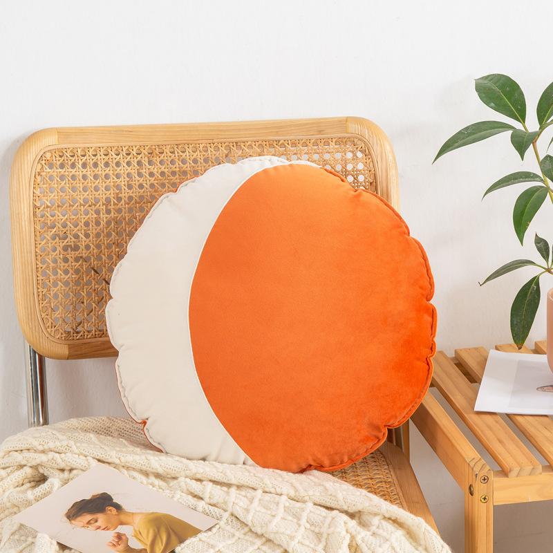 40cm Simple Round Velvet Cushion Cover Small Fresh Velvet Sofa Cushion Covers Tatami Homestay Decor Pouf Siesta Pillow Case