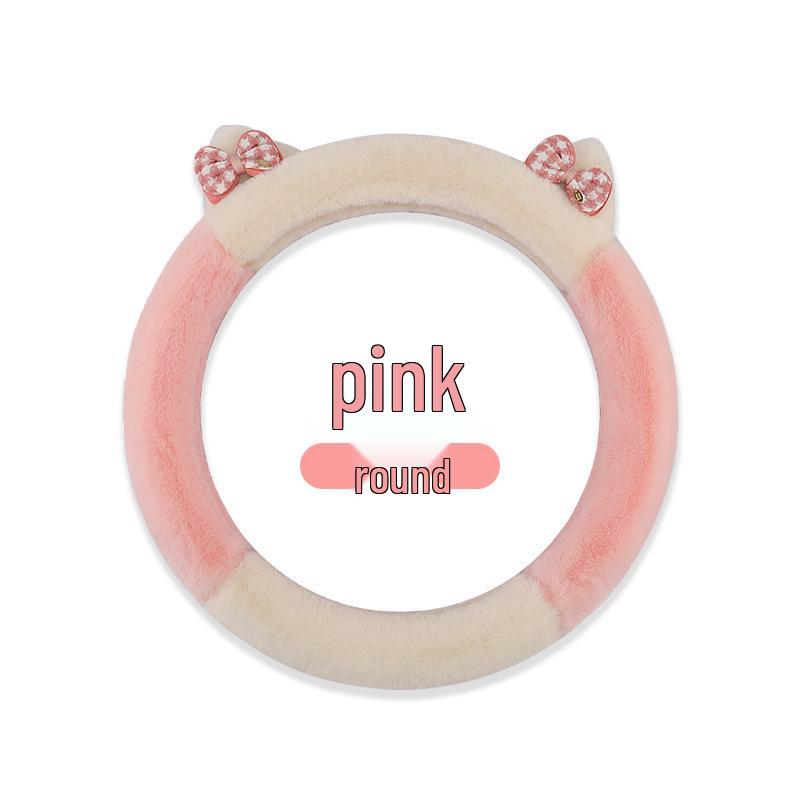 2023 Elegant Knot Kitten Plush Steering Wheel Cover
