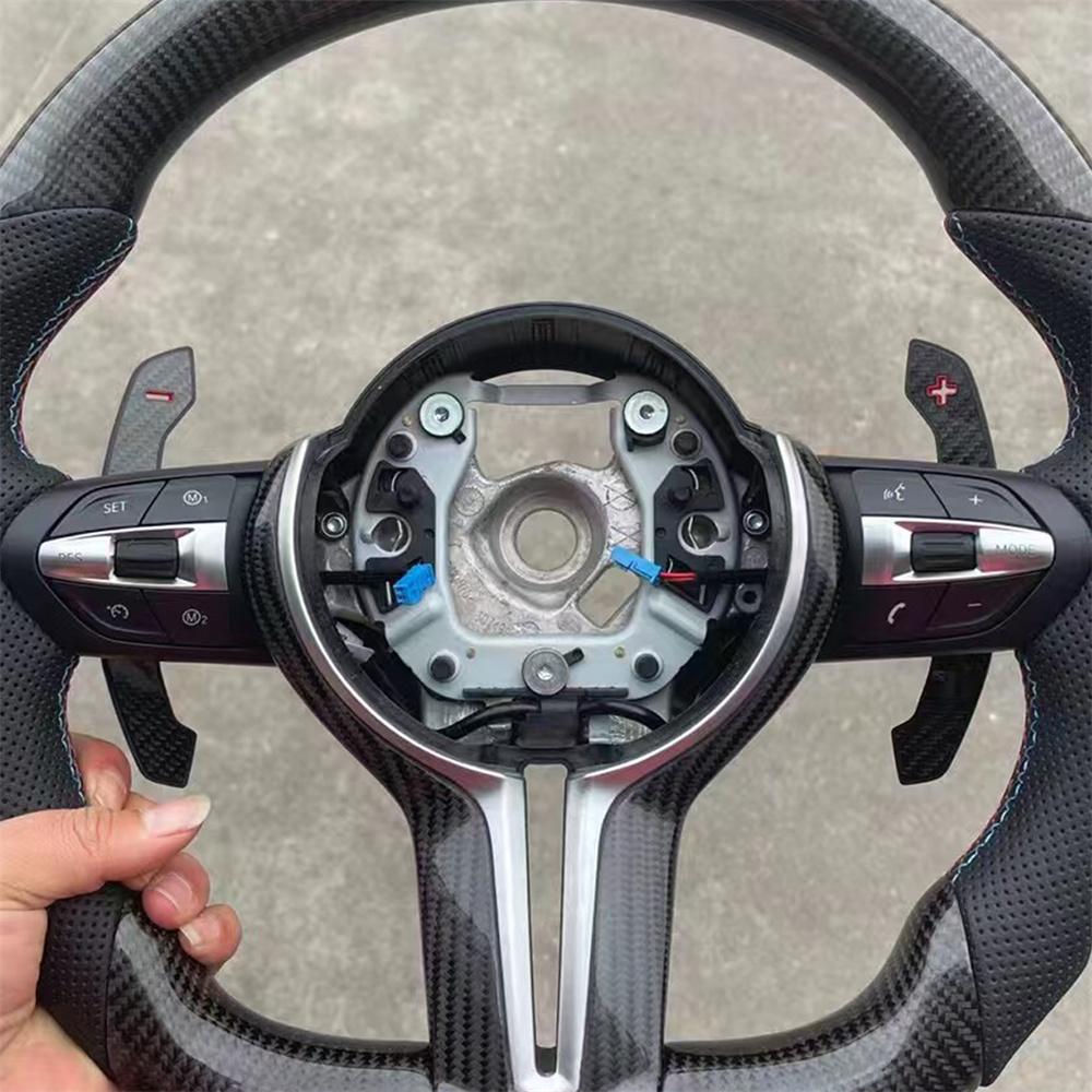 Carbon Fiber Steering Wheel Paddle Shifter Extension For BMW F30 F32 F80 F82 F83