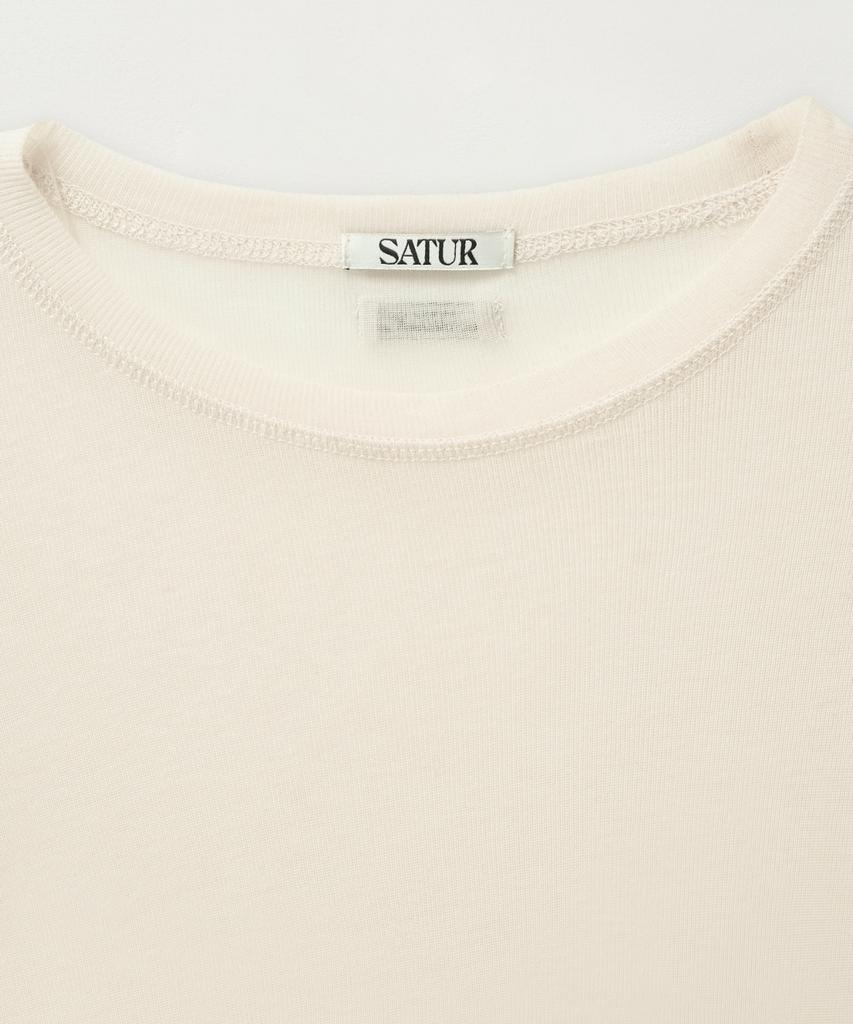 Seteo (W) Slim Fit Layered Long Sleeve Cream