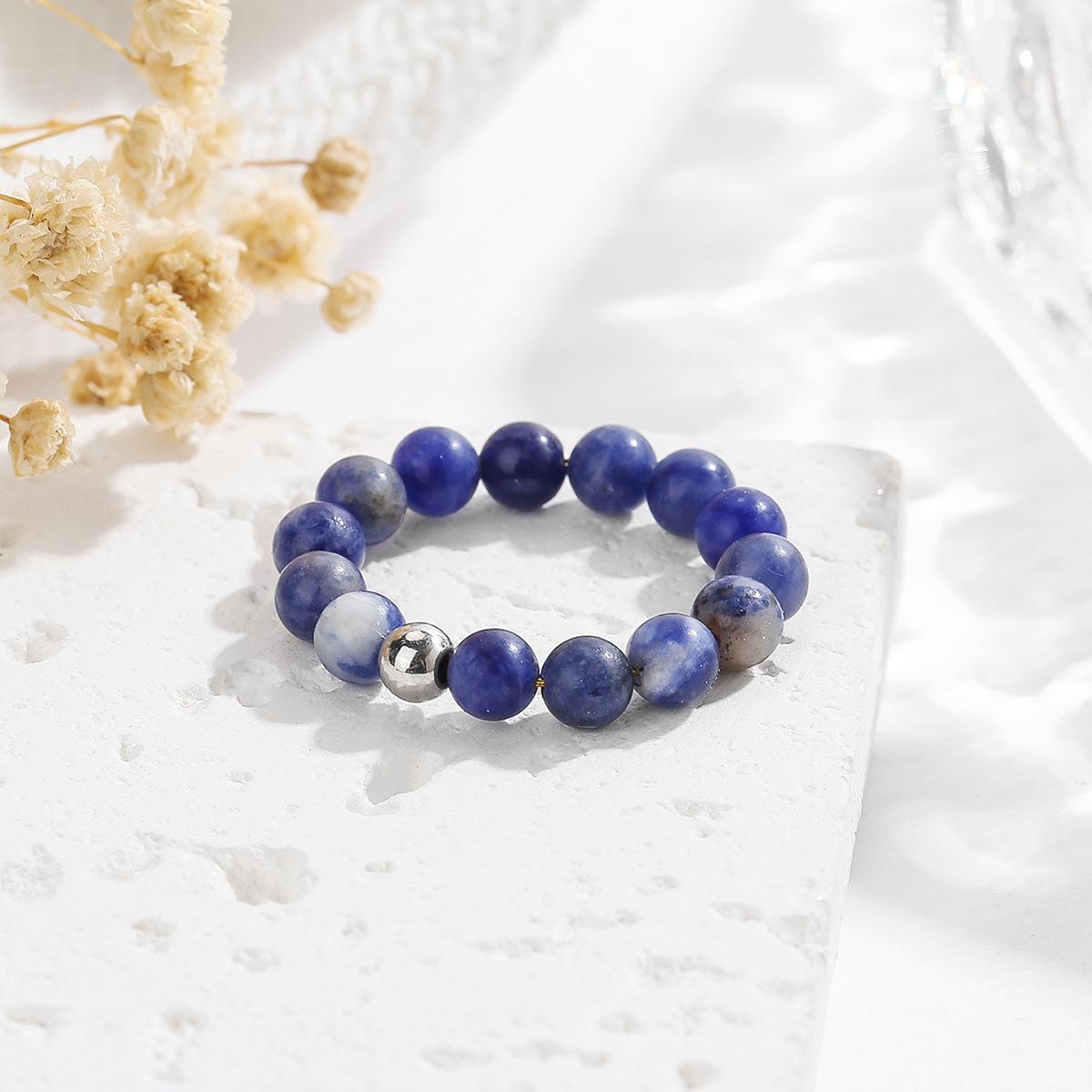 Natural crystal ring, 4mm amethyst, bead ring, Bohemian ring, jewelry