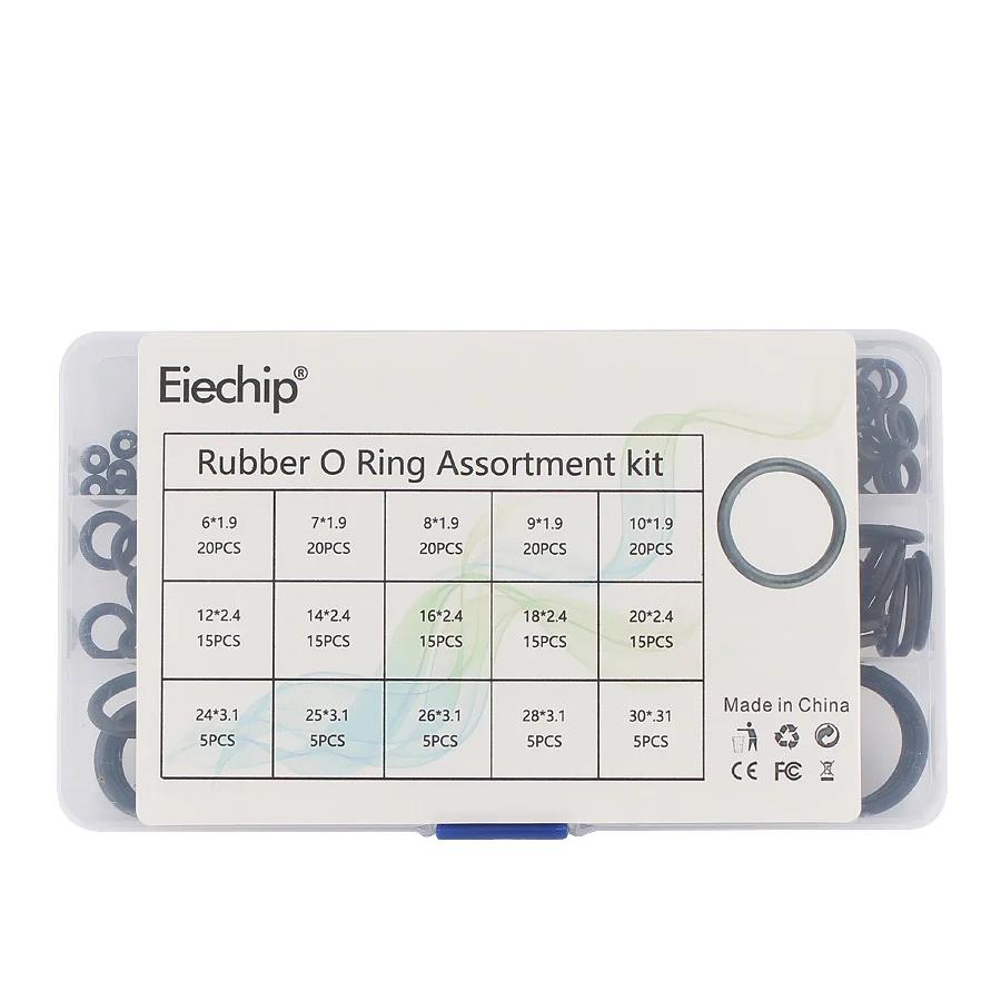 

200 шт./компл. резиновые уплотнительные кольца, набор уплотнительных прокладок, 15 размеров с пластиковой коробкой, набор уплотнительных колец из силиконовой резины