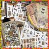 Promotion! Vintage Aesthetic Washi Stickers Paper For Scrapbooking, 40 Sheets Ephemera Book For Art Journaling