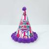 Children'S Birthday Party Hat Prince Princess Crown Happy Birthday Pompom Hat Birthday Hat Customized
