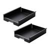 Yamazaki Jitsugyo Kitchen Under Shelf Garbage Bag Holder [Set of 2] Garbage Bags Can Be Quickly Removed with One Hand Space Saving Tower Black 3776 x
