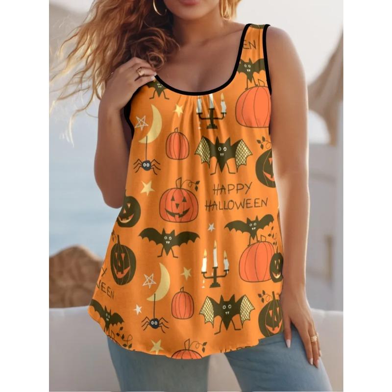 Dámská bezrukávová vesta Kreativní barevný potisk Volný časová Volná Módní Všestranná Letní Nadměrná vesta