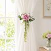 1Pc Artificial Flowers Curtain Curtain Tie Realistic Tieback Decorative Flower Peony Rose Sunflower