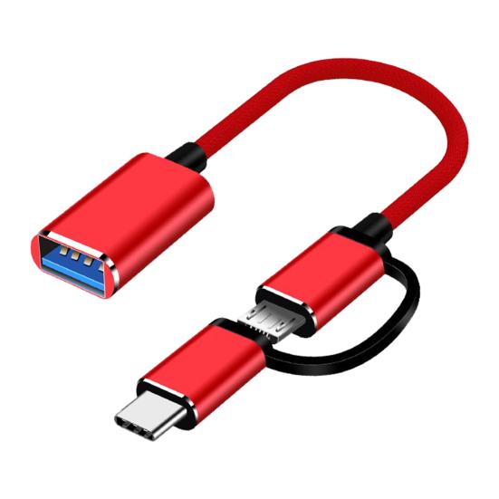 OTG Converter Fast 2 In 1 Transmission Multifunctional Micro USB Type-C To USB3.0