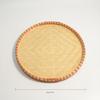 Handgefertigter Bambus-Worfkorb: Mehrzweck-Sieb, Obst- und Brötchenschale, Langlebiges rundes Design