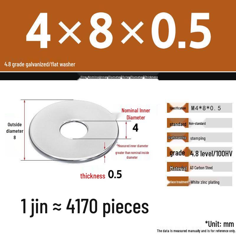 Galvanized Extra Large Thickened Metal Flat Washer (M6-M16)