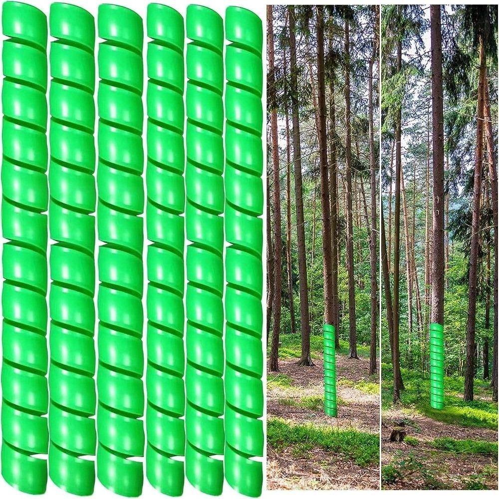 Practical 40cm Tree Bark Protector Plastic Spiral Tree Guard Flexible Tube Wraps Tree Trunk Protector Rodent Control