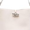 Longchamp Le Roseau Silver Hardware Small Calfskin Tote Shoulder Bag Medium Women Bags Beige 10281HFP555