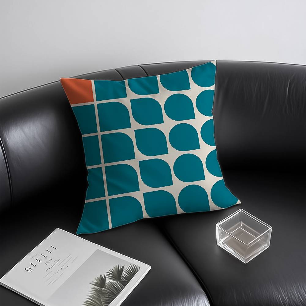 Abstract Geometry Line Modern Pillow Case Anti-dustmite Invisible Zipper Sofa Bed