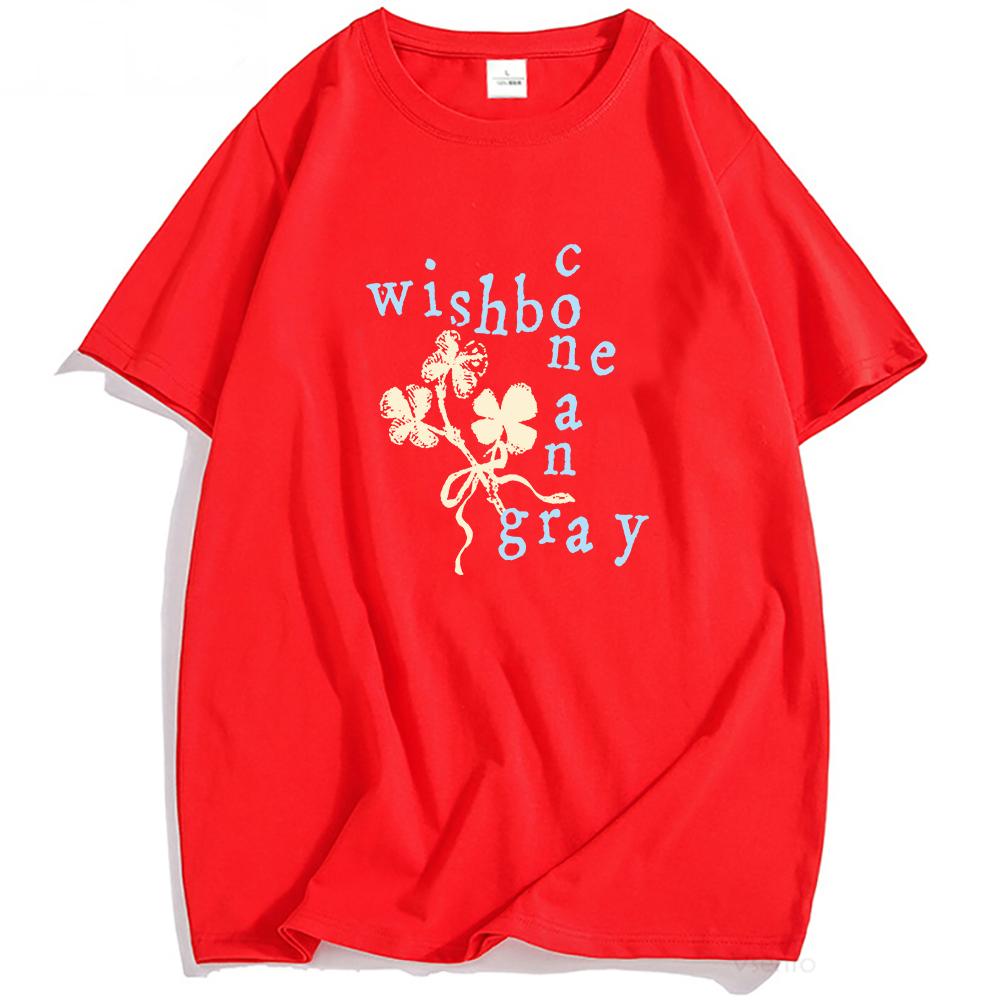 

CLOVERS CROSSWORD T-SHIRT CONAN GRAY Singer Fashion Tshirts Cotton Short Sleeve Loose T Shirt Unisex Streetwear Graphic Clothing XXL червоний