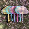 Colourful Weaving Fan Hand-cranked Craft Fan Portable Handheld Fan  Home Decor