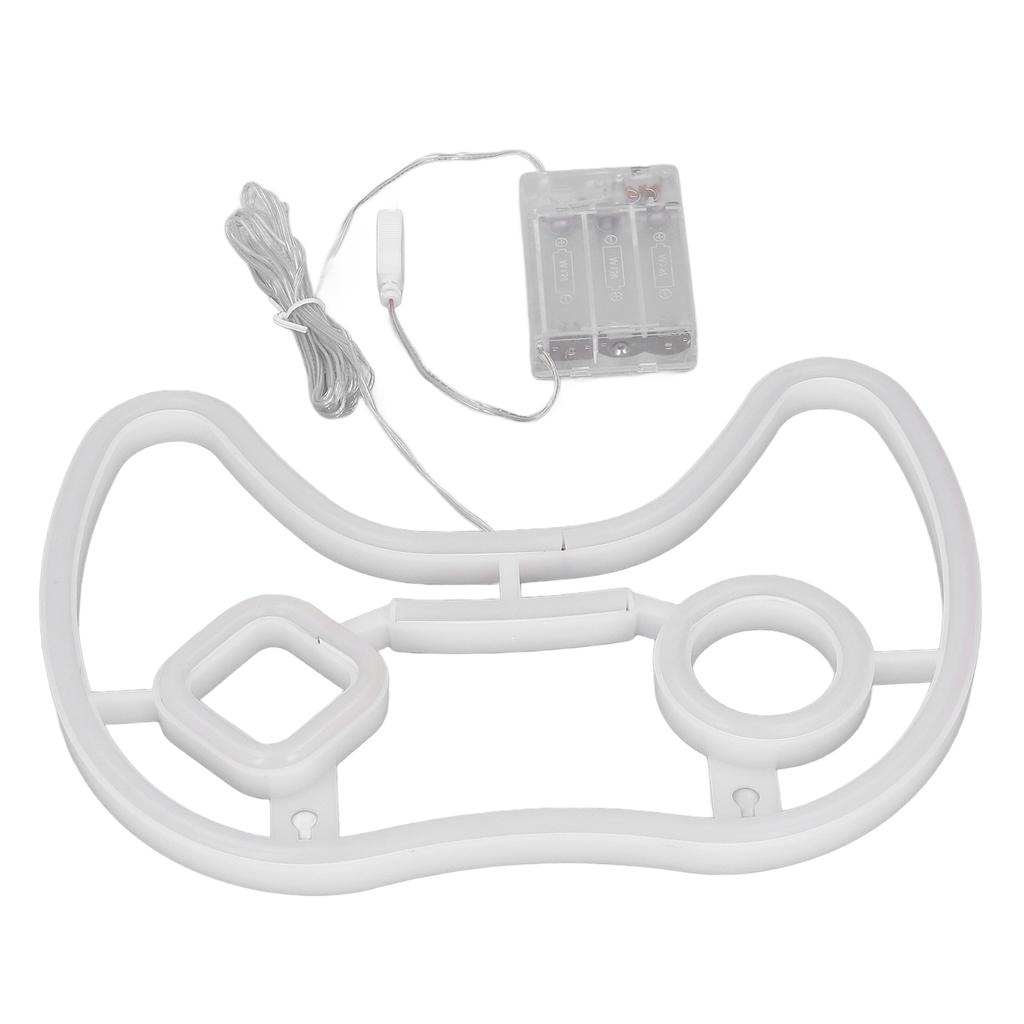 LED Neon Sign Game Controller Shaped 11inx7.5in LED Safe PVC ABS Battery USB Powered Gamepad Neon