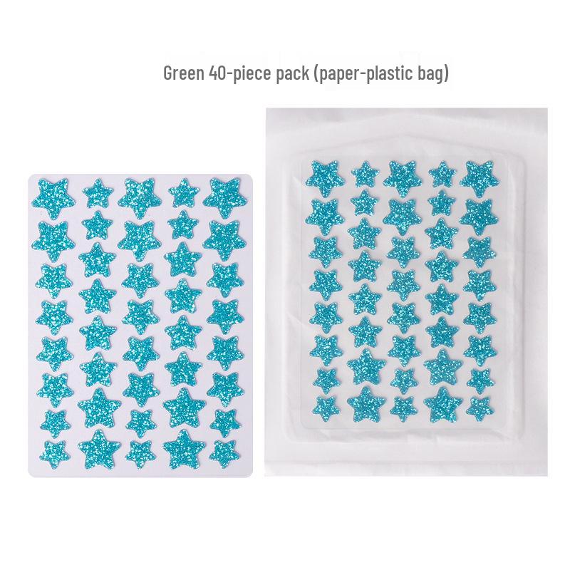 Bochuangke Pimple Clear Glitter Hydrogel Star Patch for Acne & Pus Absorption