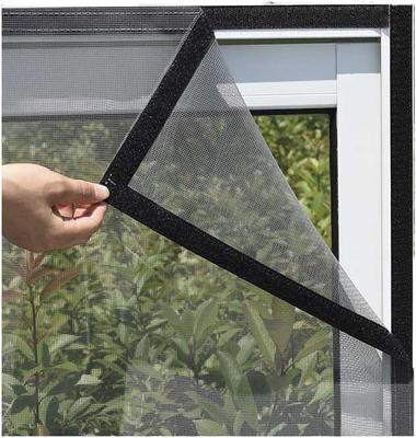Cat Netting Self Adhesive Window Screen Insect Netting Transparent Cat Netting Mosquito Netting Color : Gray Mesh Black Frame Size 90x120cm
