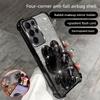 Luxury Glitter Mirror Rabbit Stand Holder Phone Case For Samsung S26 Ultra S25 Edge S24 S23 Plus FE Four Corner Protection Cover