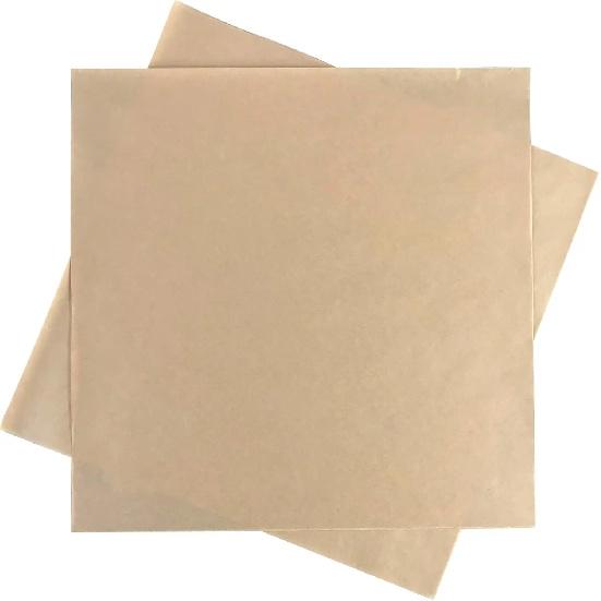 Grease Proof Sandwich Wraps, 12x12 Inch Brown Butcher Paper, 100 Count for Food Packaging
