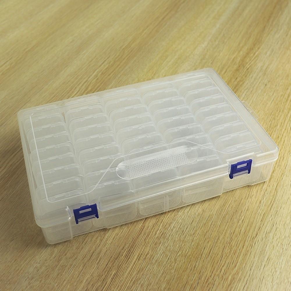 45 Grids Rhinestone Nail Design Organize Plastic Pudding Bean Container  Craft Storage