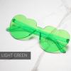 Candy Color Heart Shape Ocean Personality Frameless Children's Sunglasses Fashion Candy Love Sunglasses