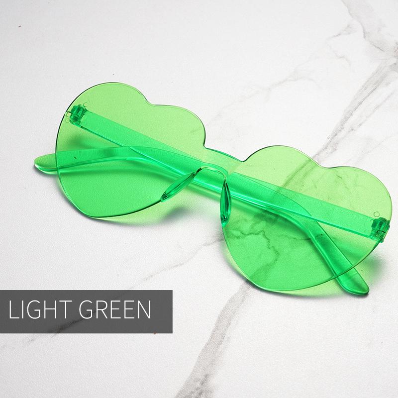 Candy Color Heart Shape Ocean Personality Frameless Children's Sunglasses Fashion Candy Love Sunglasses