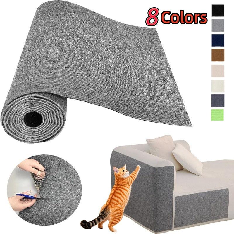 Trimmable Cat Scratcher Mat Self-Adhesive Sofa Protector Anti-Scratch Cat Carpet Pad for Couch Furniture Protection