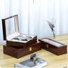 Watch Box, Wooden Watch Organizer, High-end Watch Storage Box, 10 Slots Display Case with Large Glass Lid,  Ideal Gift