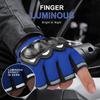 Fingerlose Motorradhandschuhe, Sommer, atmungsaktiv, Knöchelschutz, Moto, Reiten, Rennen, Motorrad, Schutzausrüstung, Halbfinger