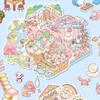 100 Blatt Miniatur Landschaft Sticker Set Szene Sticker Sammlung Collage Landschaft DIY Sticker Dekoration Notizbuch Zubehör