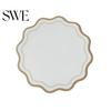 Faux Leather Table Mat Scalloped Placemat Heat-Resistant Non-slip Heat Insulation Quick-drying Place Waterproof Dining Protection Decoration