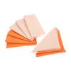 6pcs Cloth Napkins Square Pure Color Polyester Orange/Champagne 48*48cm Dinner Table Decor Wedding Party Restaurant Banquet