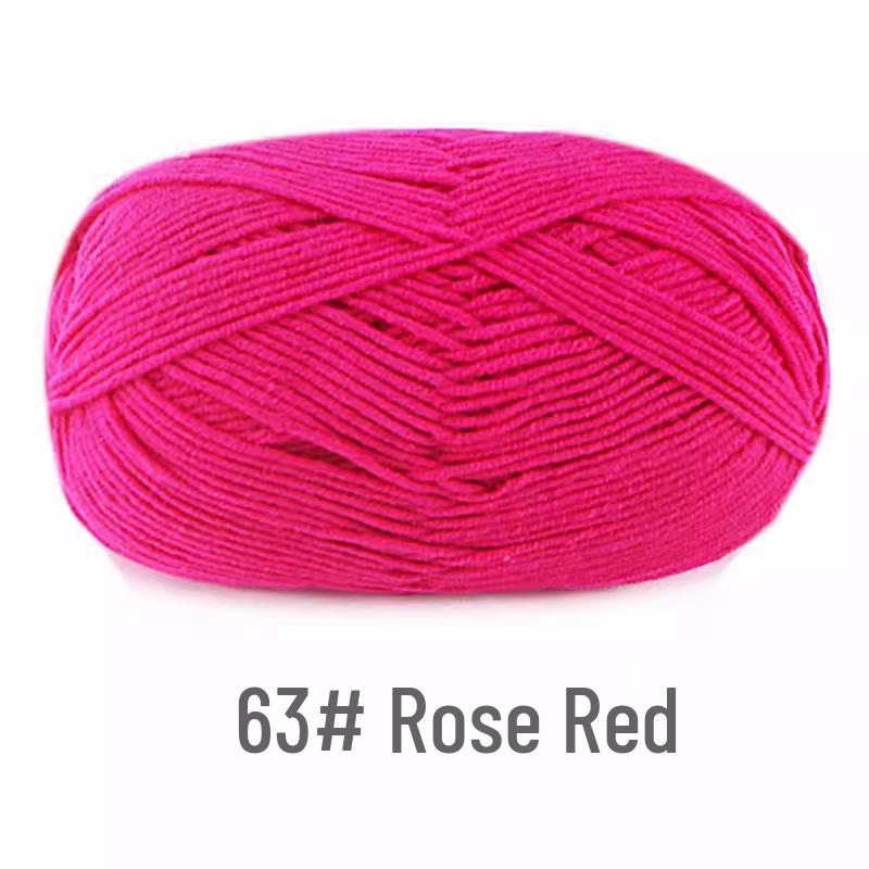 

4-слойный клубок пряжи из гребенного хлопка для вязания кукол, пледов, сумок и обуви, набор материалов для DIY