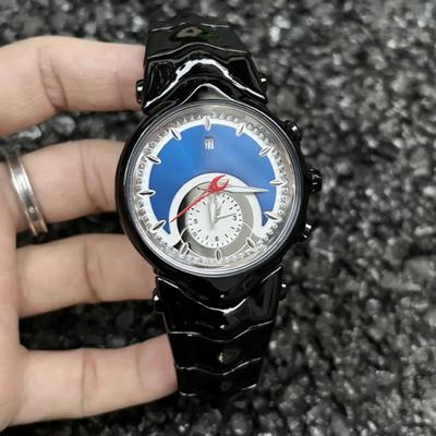 Alien Fake Dial Y2K Creative Business Quartz Watch Mens Classic Unique Style Matte Smooth Case Men Watch Clock Mens Wristwatch