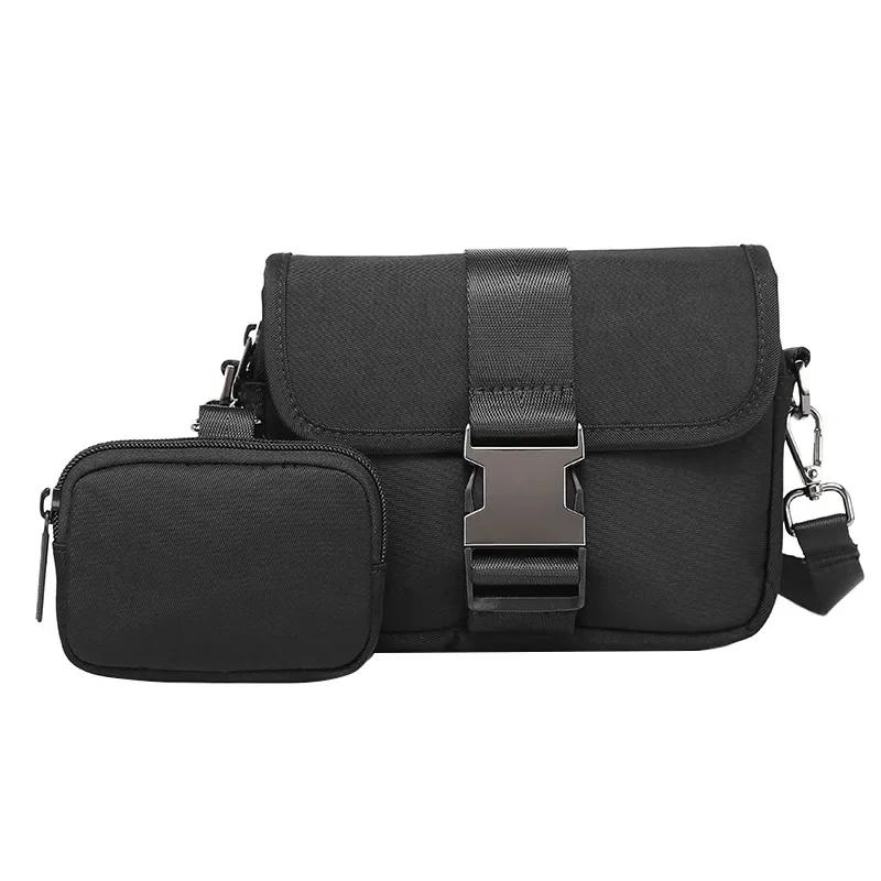 

Men s Crossbody Phe Bag, Fashiable Workwear Style,lightweight Small Shoulder bags 2026 Street Fashi Youth Single Backpacks чёрный