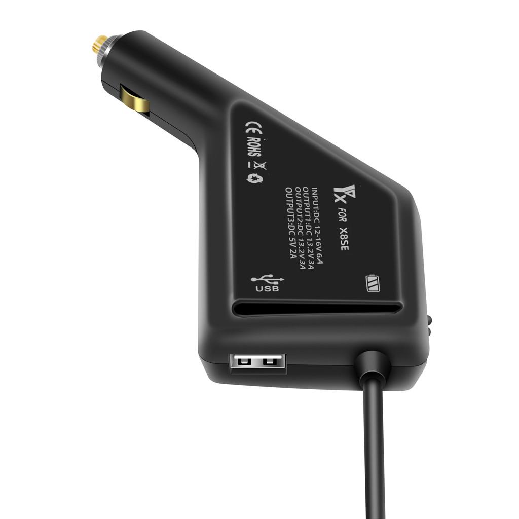 Yifant 3 in 1 USB Car Charger for Xiaomi FIMI X8 SE Drone Accessories Charging 2 Batteries and Remote Control Charger Cigar Lighter DC 12-16V 6A Yifant 3 in 1 USB Car Charger for Xiaomi FIMI X8 SE Drone Accessories Charging 2 Batteries and Remote Control Charger Cigar Lighter DC 12-16V 6A