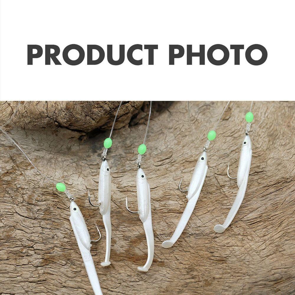 Mackerel Feathers Artificial Soft Bait Bass Lead Jig Head 2024 Fish Eel Lure