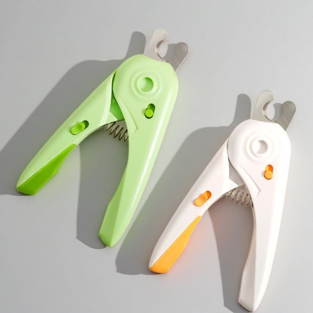 Led Pet Nail Clipper Quick Detection Light Safety Guard Trimmer For Dogs Cats Grooming At Home зелёный