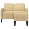 VidaXL 2-seater Sofa with L-shaped Chaise Lounge Grey-green 125 Cm Linen, 2-seater Bedroom Sofa, Loveseat, Two-seater Sofa 4107080