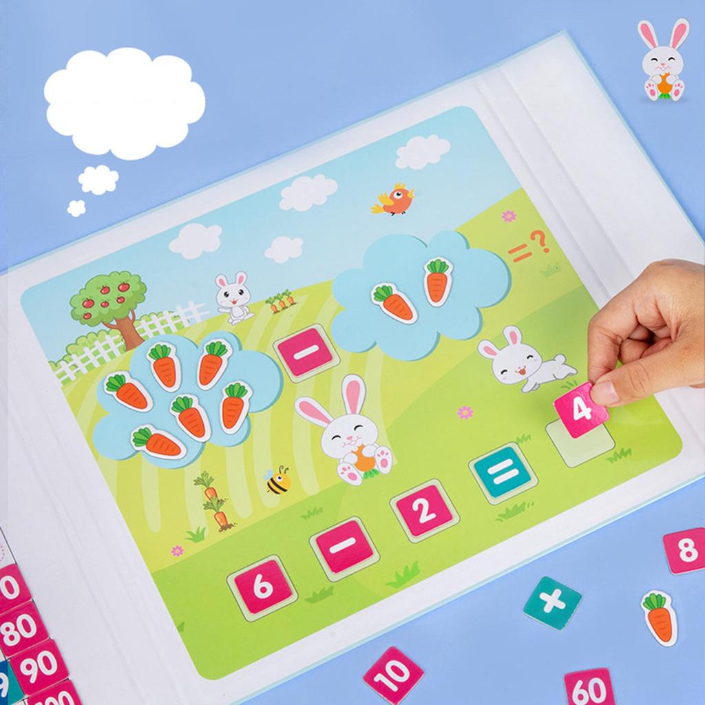 Hundred Number Board Set Math Counting Toy for Home Toddlers