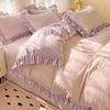 Mei Yun Ge Yun Gan Jacquard Double layer Yarn Bed Cover Han Edition Four piece Set