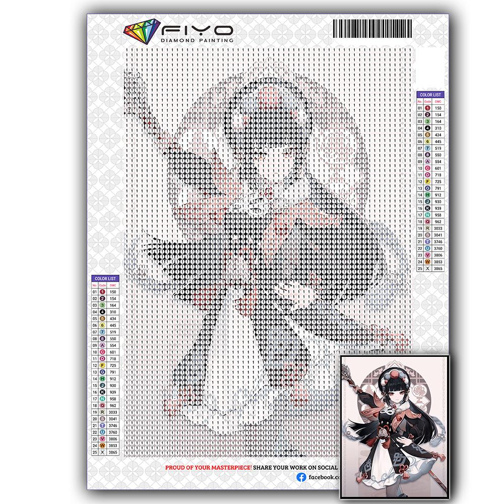 Diamond Painting Genshin YunJin Stitch Diamond Mosaic Craft Diamond Embroidery Painting