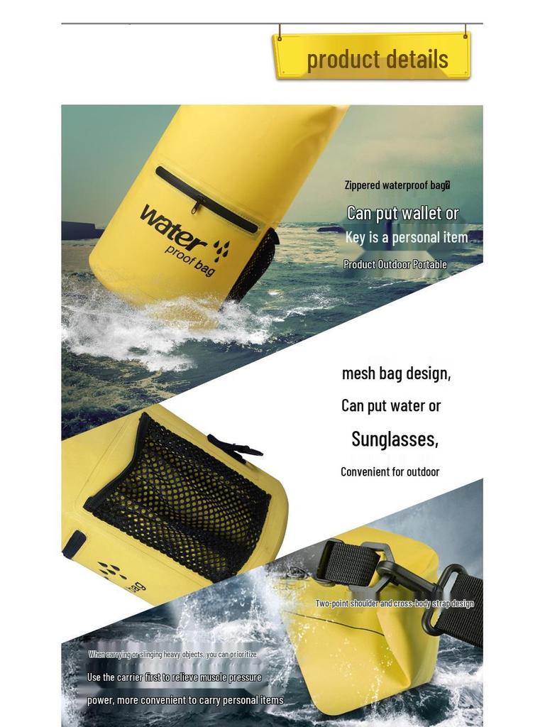 Wasserdichte Schwimmtasche mit PVC-Netzgewebe für Schwimmen und Strand