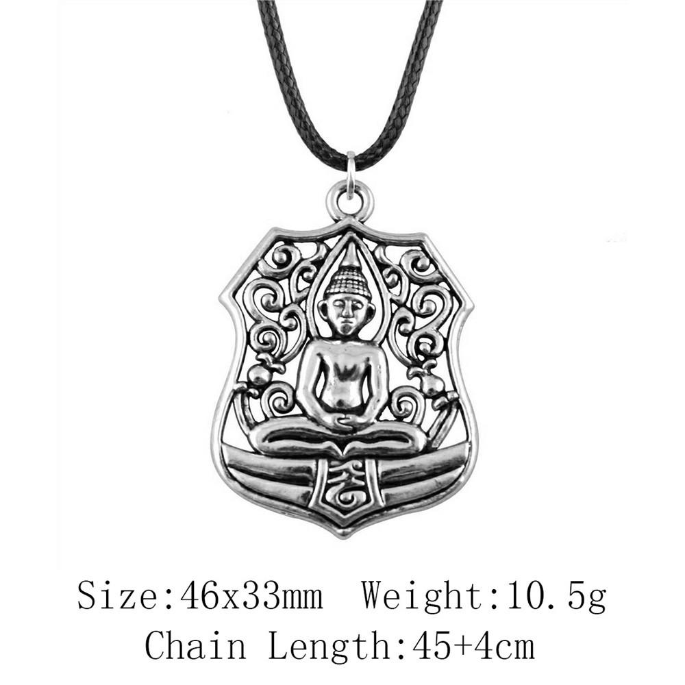 2025 Trend Best Friend Necklace Chief Pharaoh Buddhism Necklace Leather Chain 45cm Audience Necklaces With Pendant