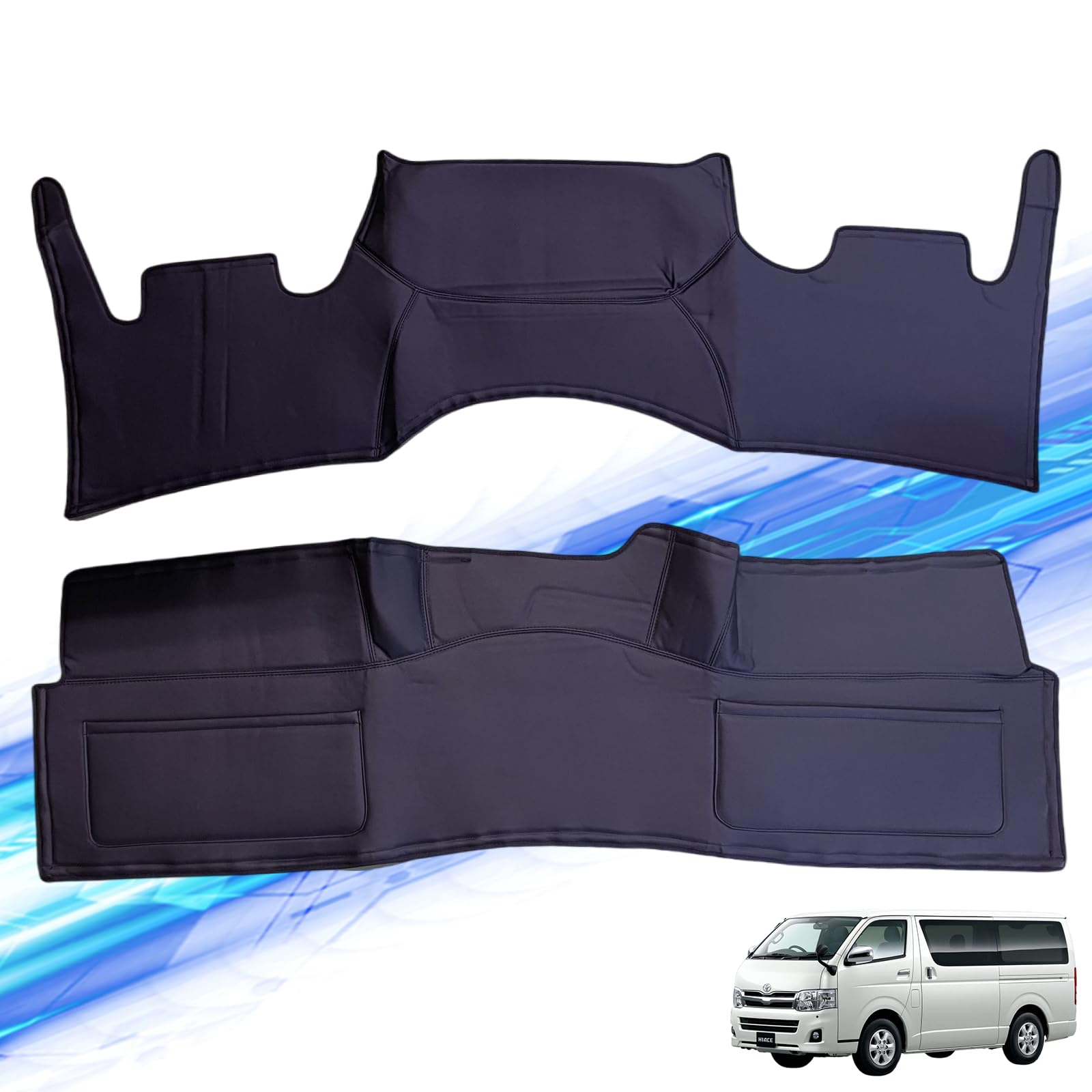 

WeCar Hiace 200 Series Wide Hiace Front and Rear Deck Cover Set Black Leather 6th S-GL (2 Pieces) (1st, 2nd, 3rd, 4th, 5th, Generation) чёрный